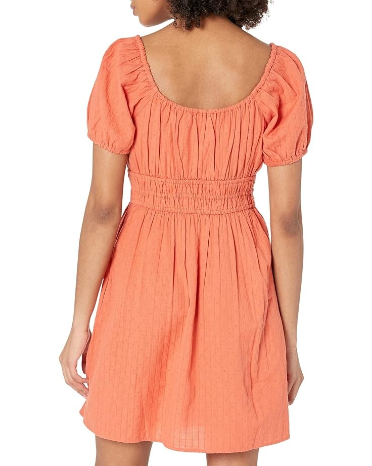 

Платье Madewell Serenica Short Sleeve Sophia Mini Dress - Dobby, цвет Classic Coral