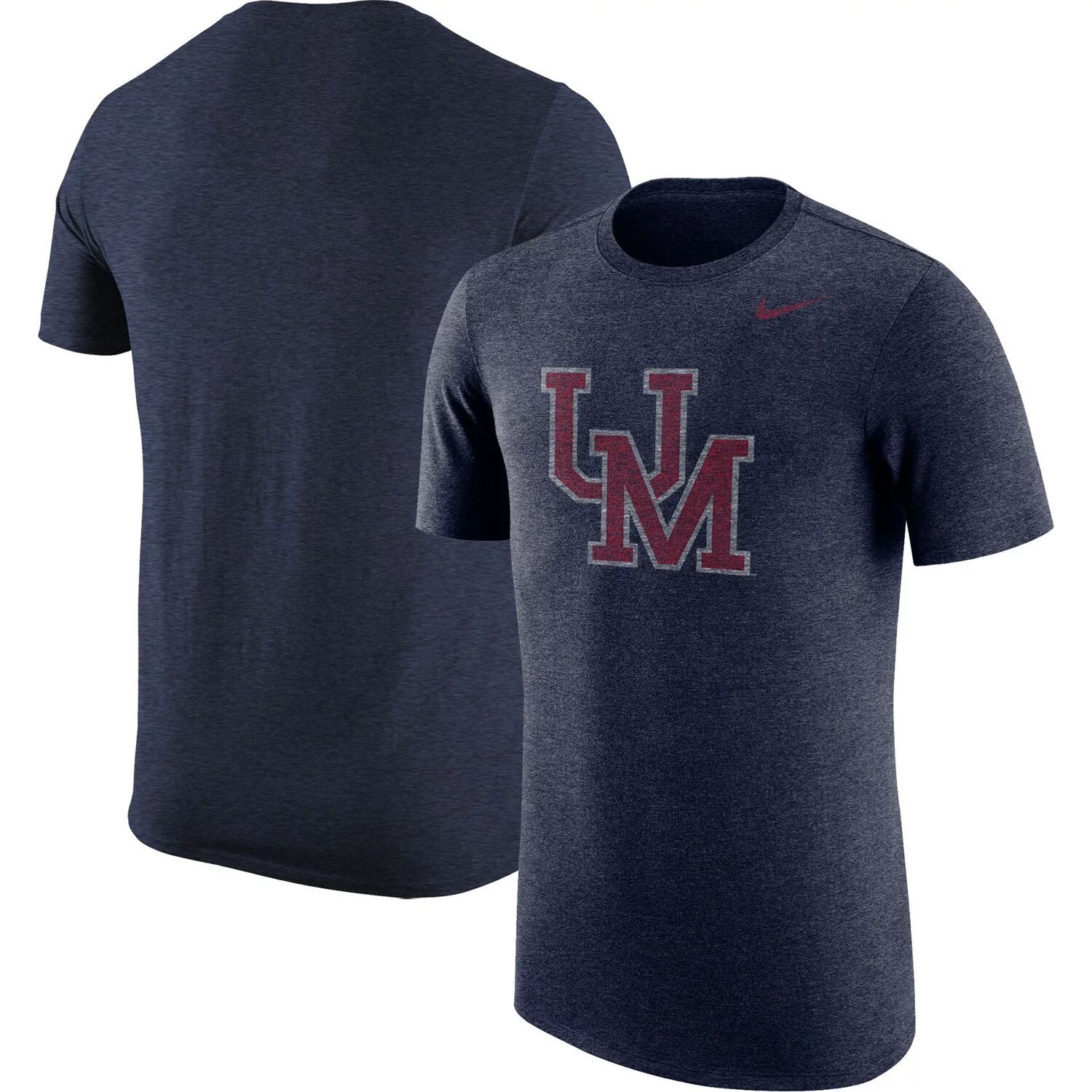 

Мужская темно-синяя футболка с логотипом Ole Miss Rebels Vintage Tri-Blend Nike, Синий