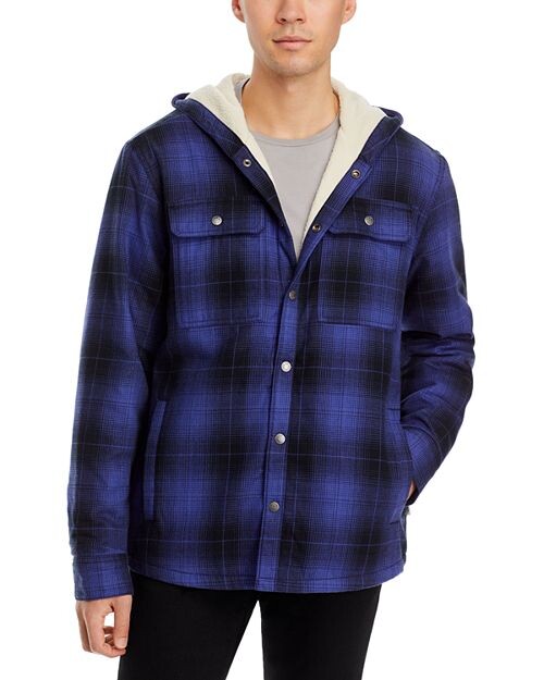 

Клетчатая куртка-рубашка в стиле Кэмпшир с капюшоном The North Face, цвет Blue