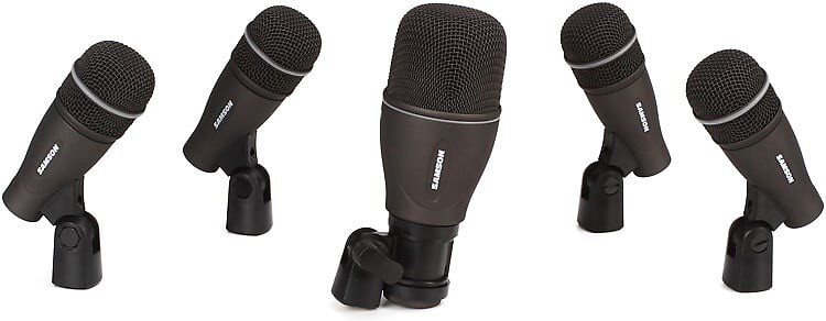 Комплект барабанных микрофонов Samson DK705 5 Piece Drum Mic Set комплект из 3 x держателей микрофонов к барабанам samson esadmc200