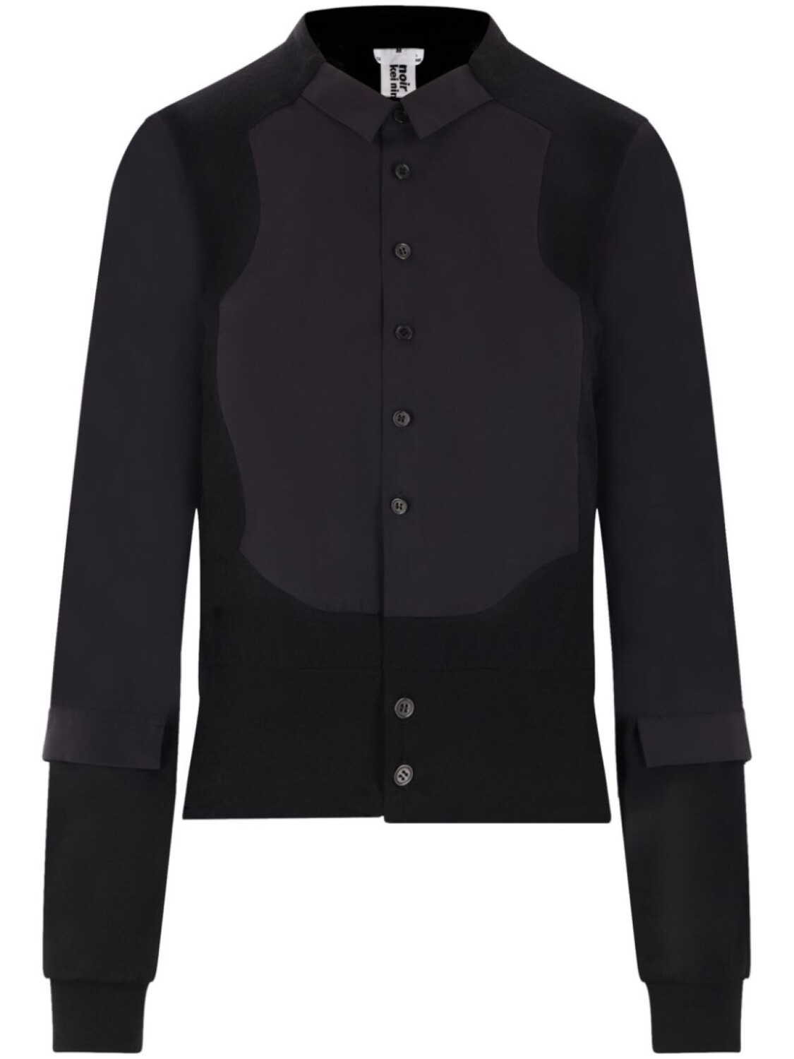 

Noir Kei Ninomiya кардиган со вставками, черный