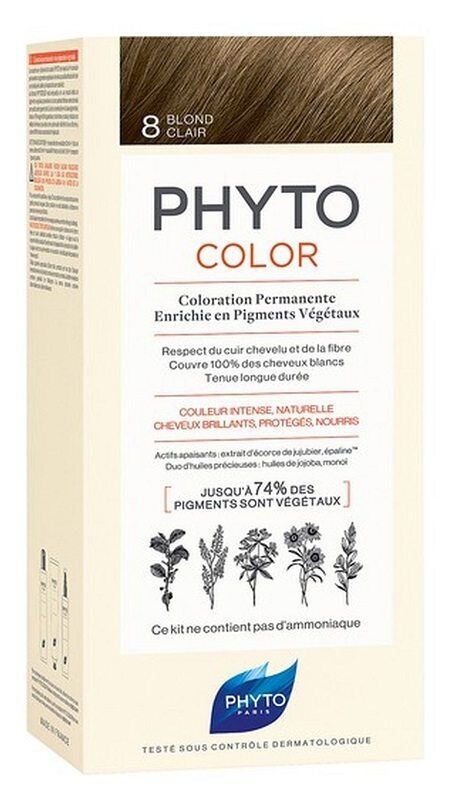 

Краска для волос Phyto Color 8 Jasny Blond, 1 шт