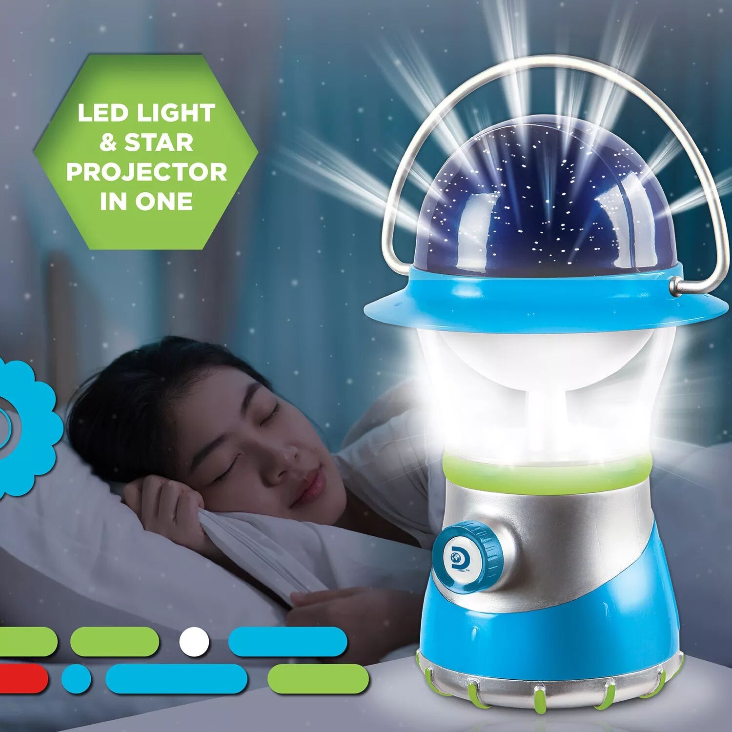 

Светодиодный фонарь и проектор Starlight Discovery Kids 2-в-1 Discovery Kids