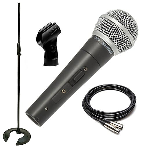 цена Динамический вокальный микрофон Shure SM58S Handheld Cardioid Dynamic Microphone with On / Off Switch