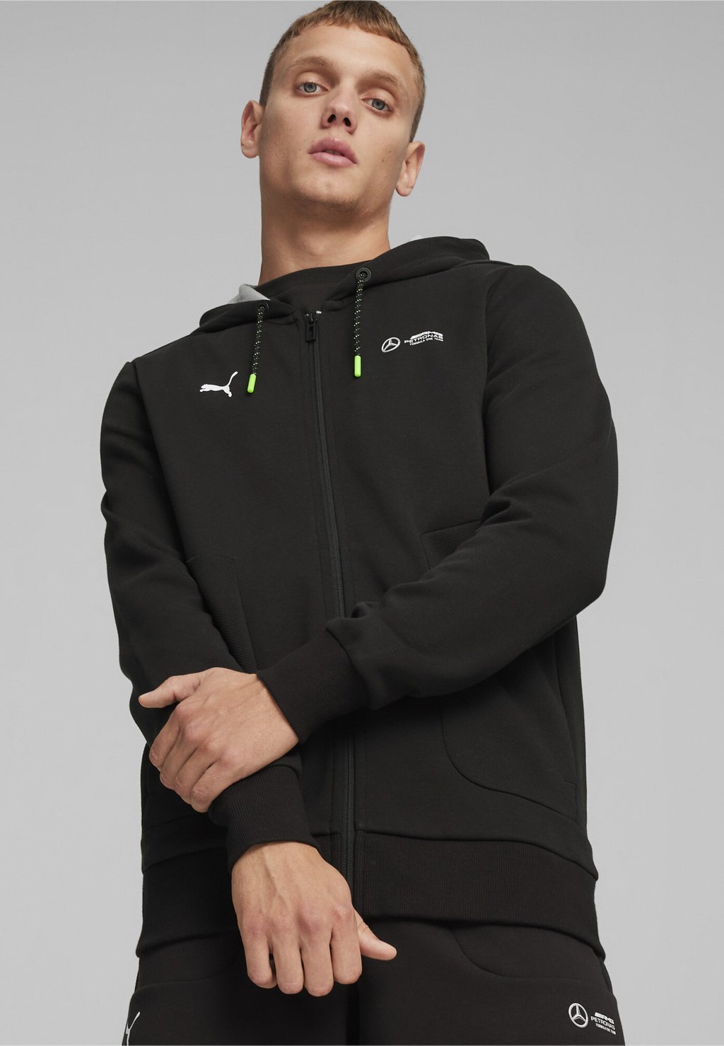 

Толстовка на молнии Amg Petronas Motorsport Hooded Puma, черный