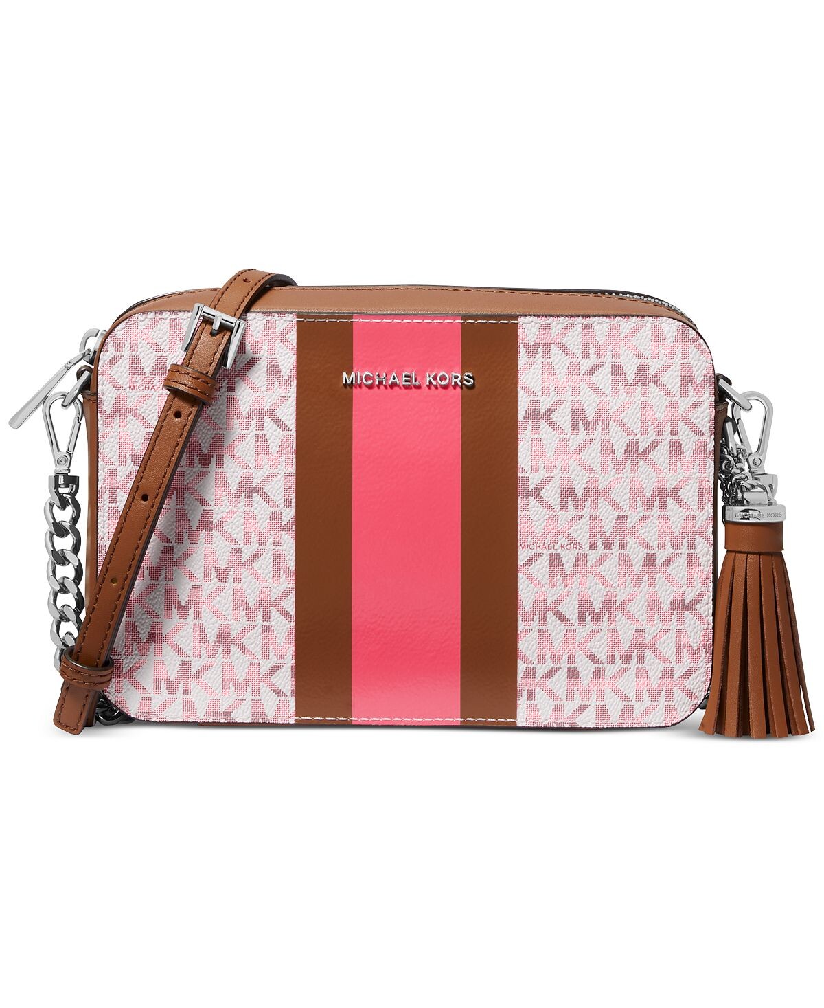 

Сумка для фотоаппарата среднего размера с логотипом Jet Set Michael Kors