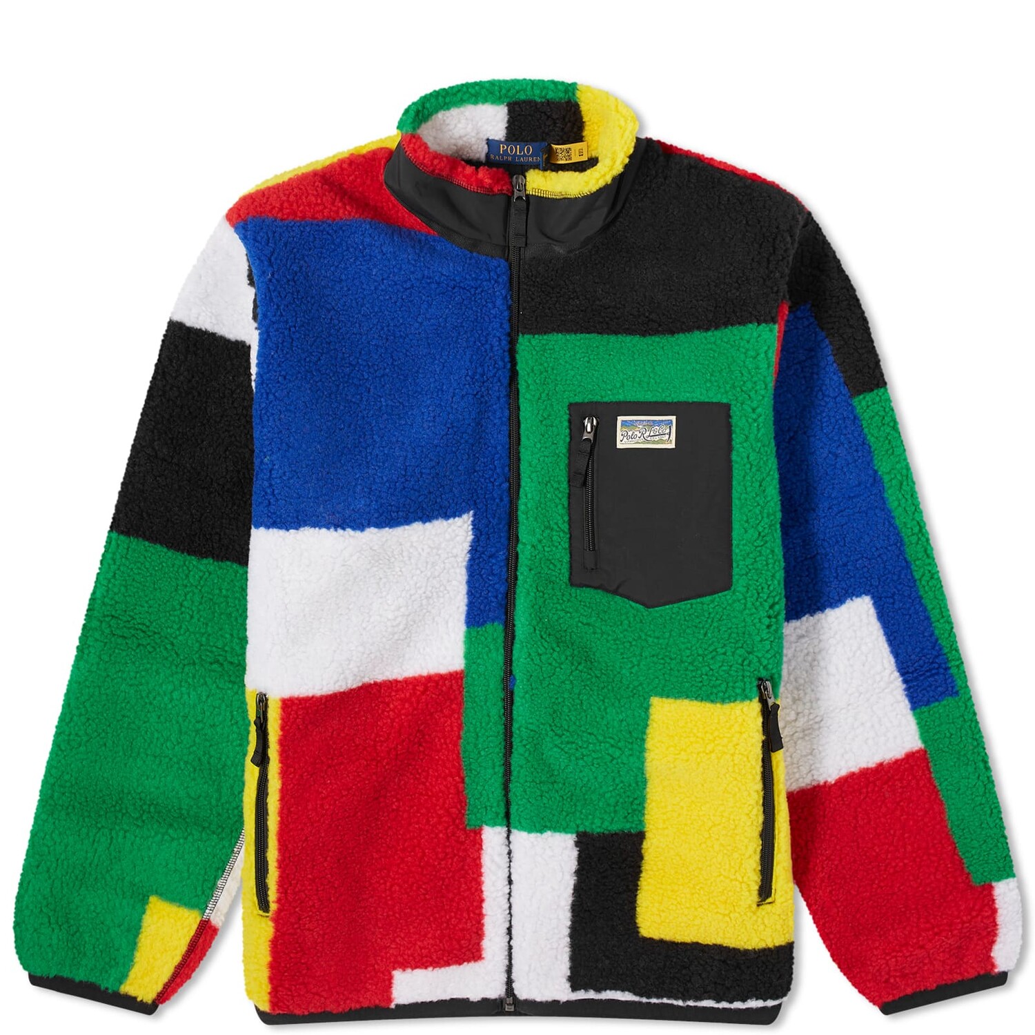 

Куртка Polo Ralph Lauren Patchwork High Pile, цвет Sapphire Star Multi