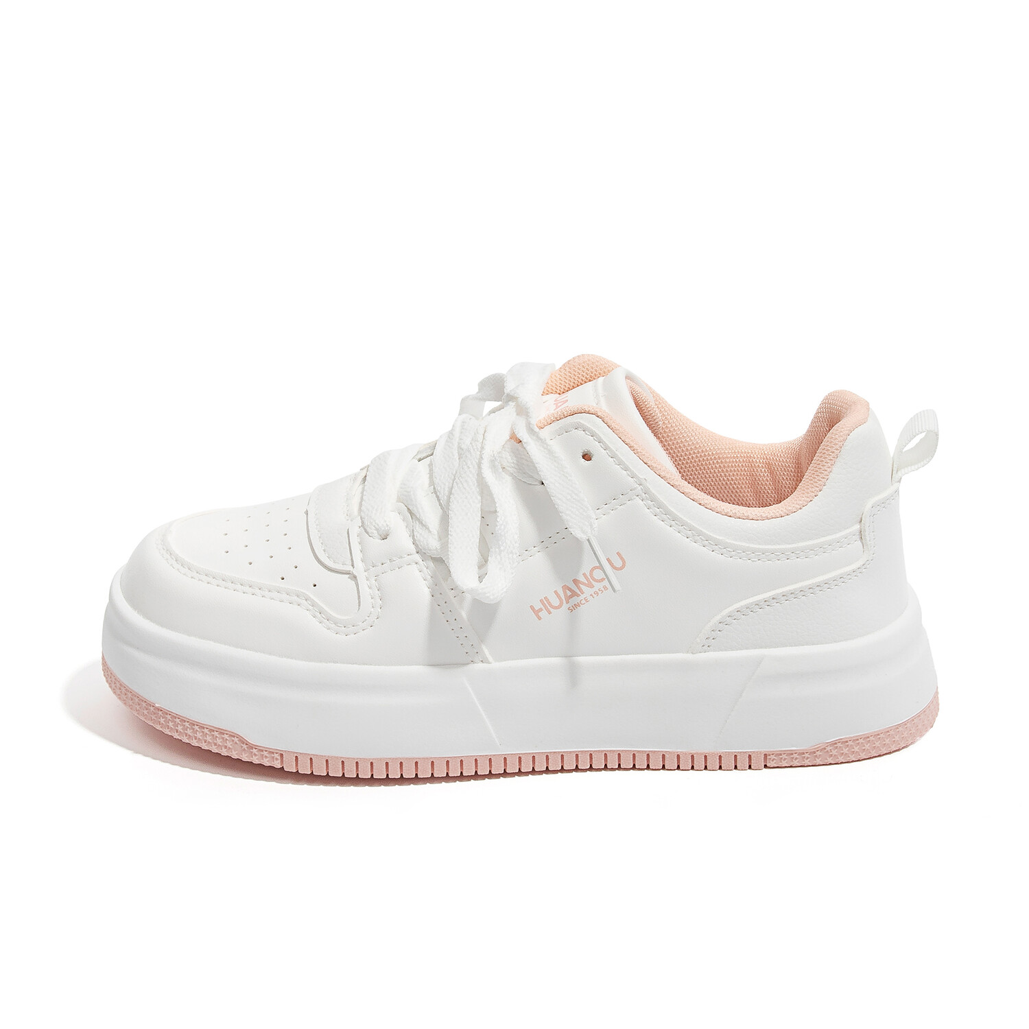 

Кроссовки HUANQIU Skateboarding Shoes Women's Low-top White/Pink, розовый