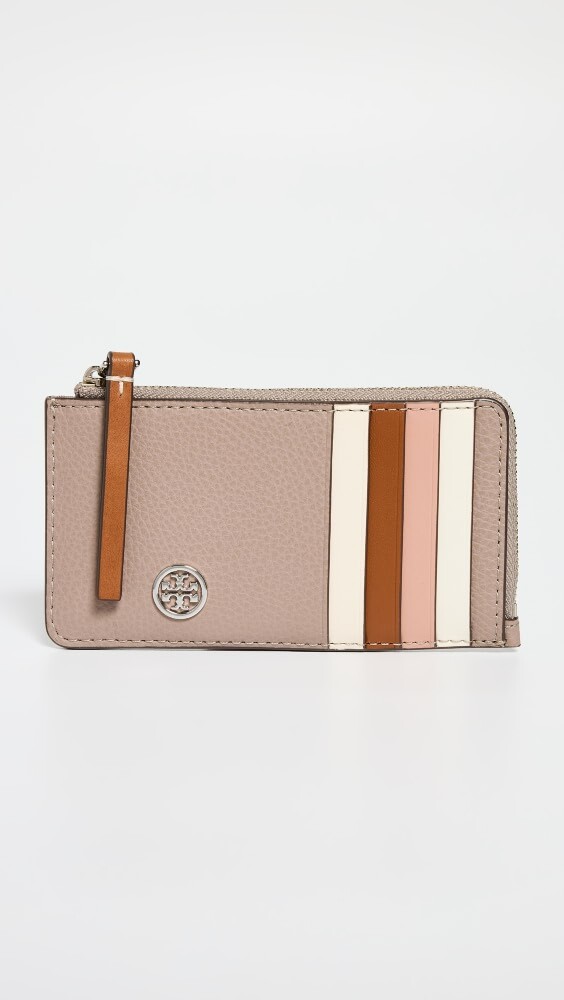 

Сумка Tory Burch Robinson Pebbled Top-Zip Card Case