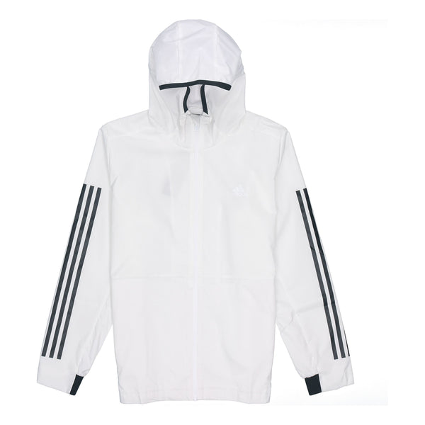 Куртка adidas Plaid Applique Sports Hooded Shirt Jacket Men White, белый