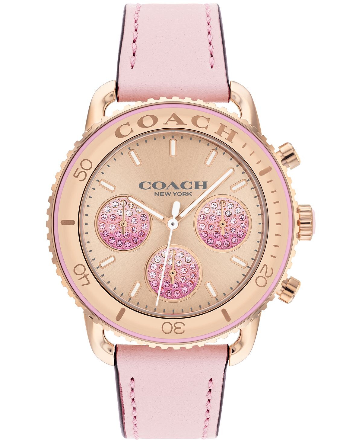 

Женские часы Cruiser Blush с кожаным ремешком, 37 мм COACH
