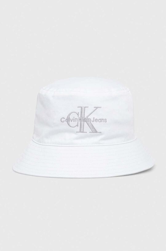 

Хлопковая шапка Calvin Klein Jeans, белый