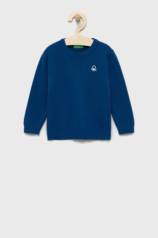 

Детский хлопковый свитер United Colors of Benetton, синий