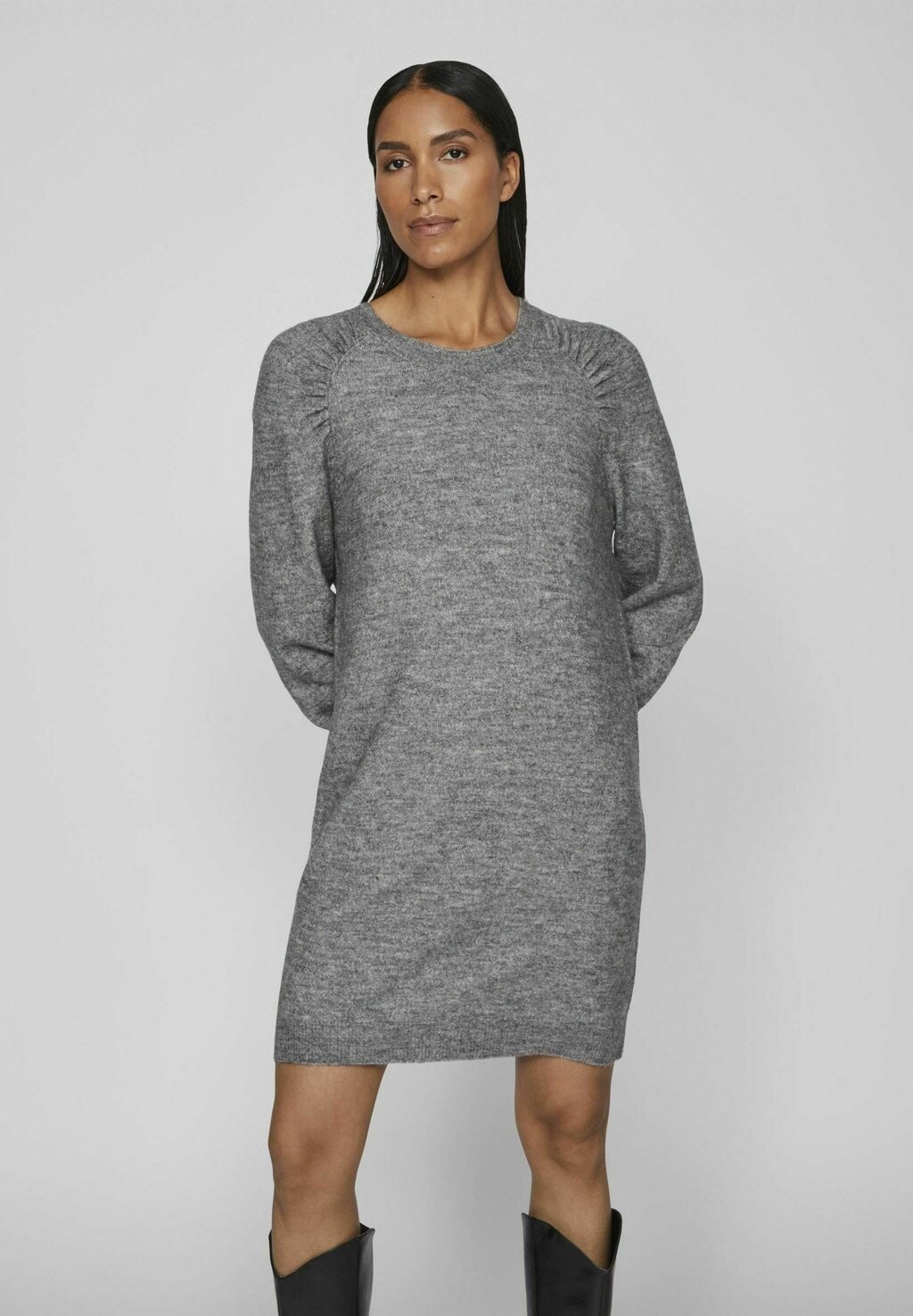 

Платье VILA LANGÄRMELIGER, цвет medium grey melange