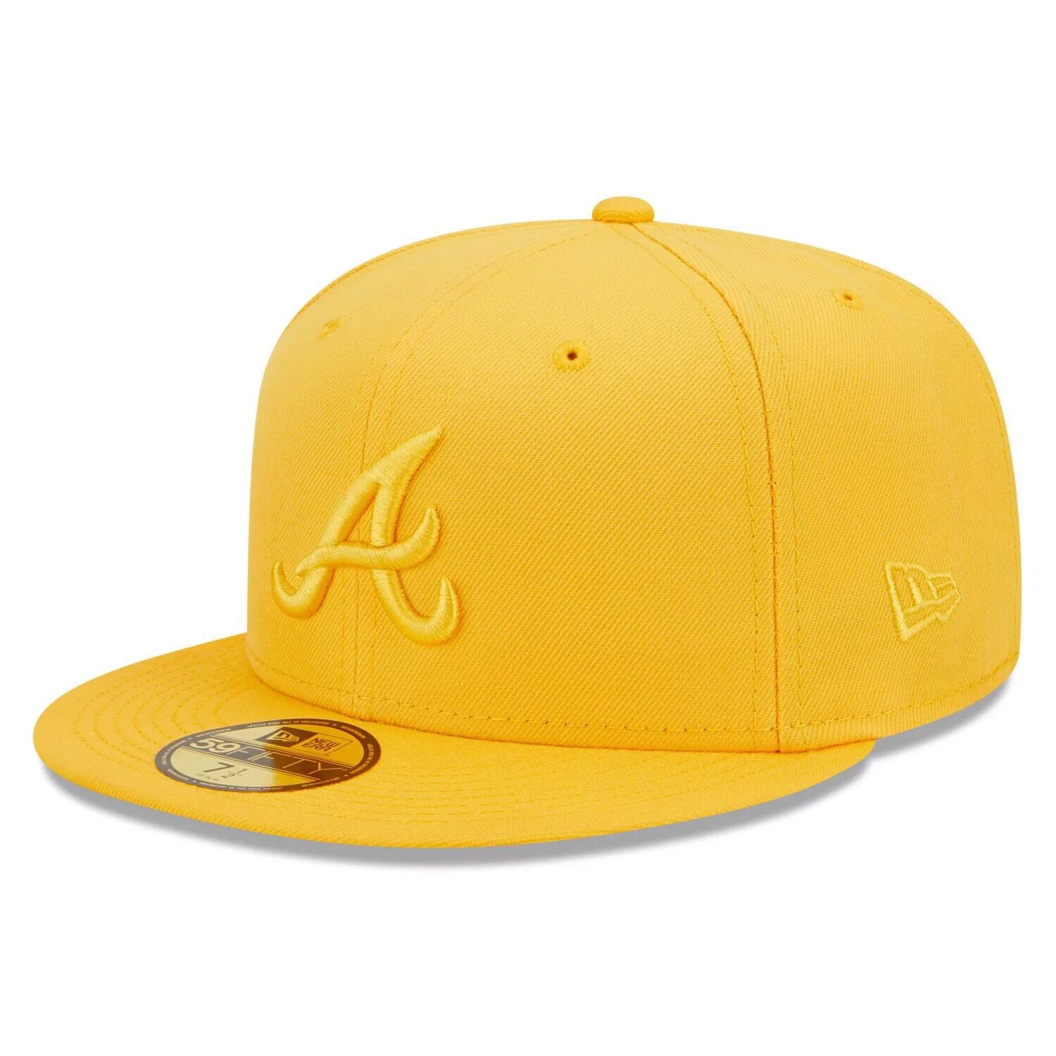 

Мужская приталенная шляпа New Era Gold Atlanta Braves в тон 59FIFTY