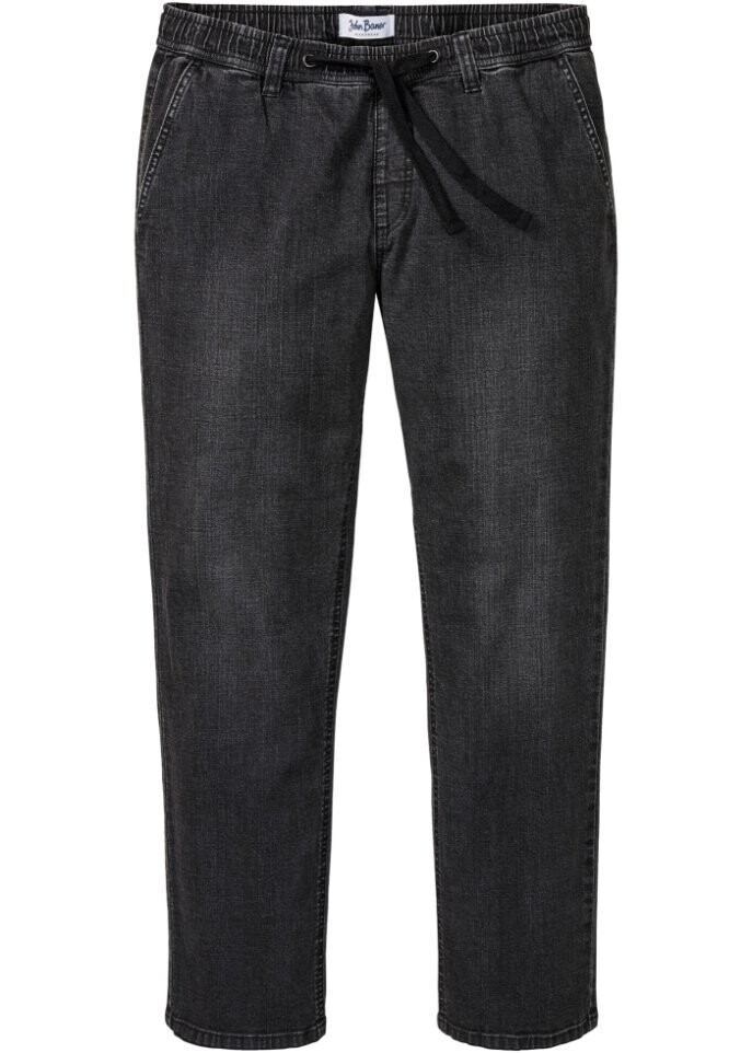 

Джинсы стандартного кроя без застежек удобного прямого кроя John Baner Jeanswear, серый