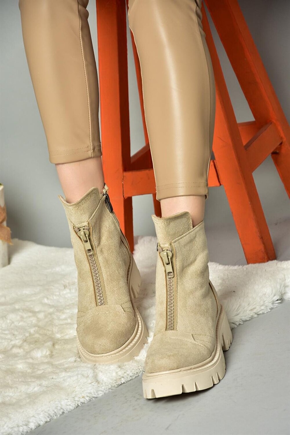 

R7845512 Светло-коричневые женские ботинки Fox Shoes, Коричневый