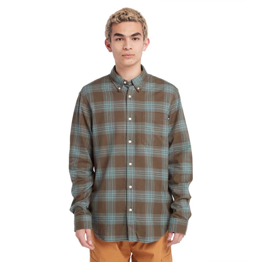 

Рубашка с длинным рукавом Timberland Solucell Tartan, коричневый