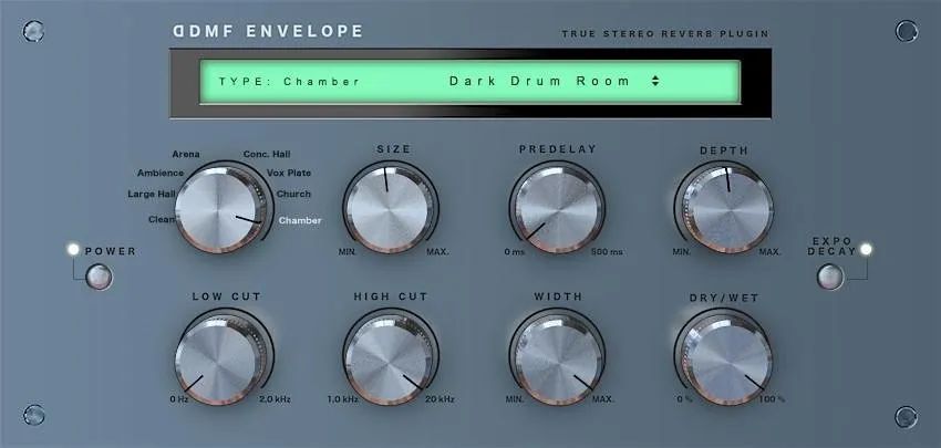 

Плагин DDMF Envelope True Stereo Reverb