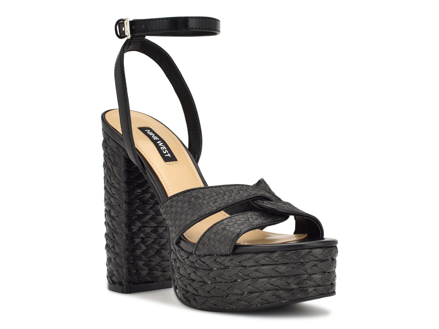 цена Сандалии на платформе Nine West Hyya, черный