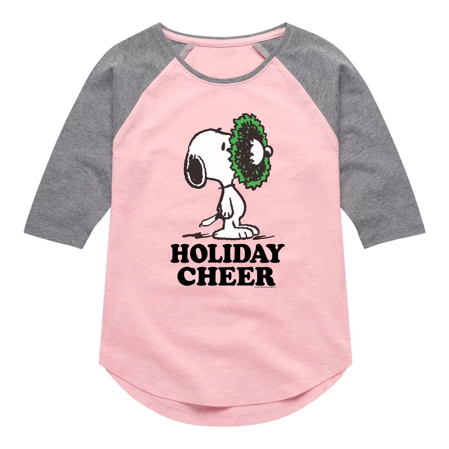 

Топ с рисунком Peanuts Holiday Cheer для девочек 7–16 лет реглан Licensed Character