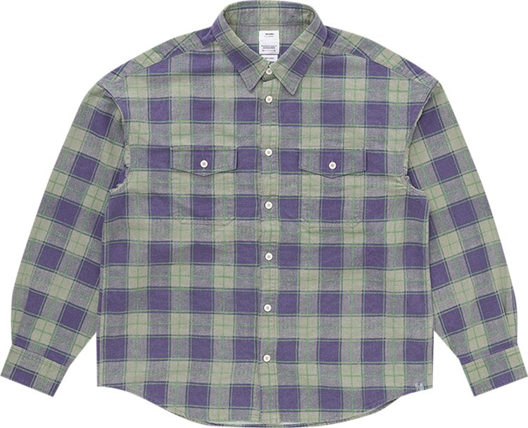 

Рубашка Visvim Pioneer Khadi Check 'Green', зеленый