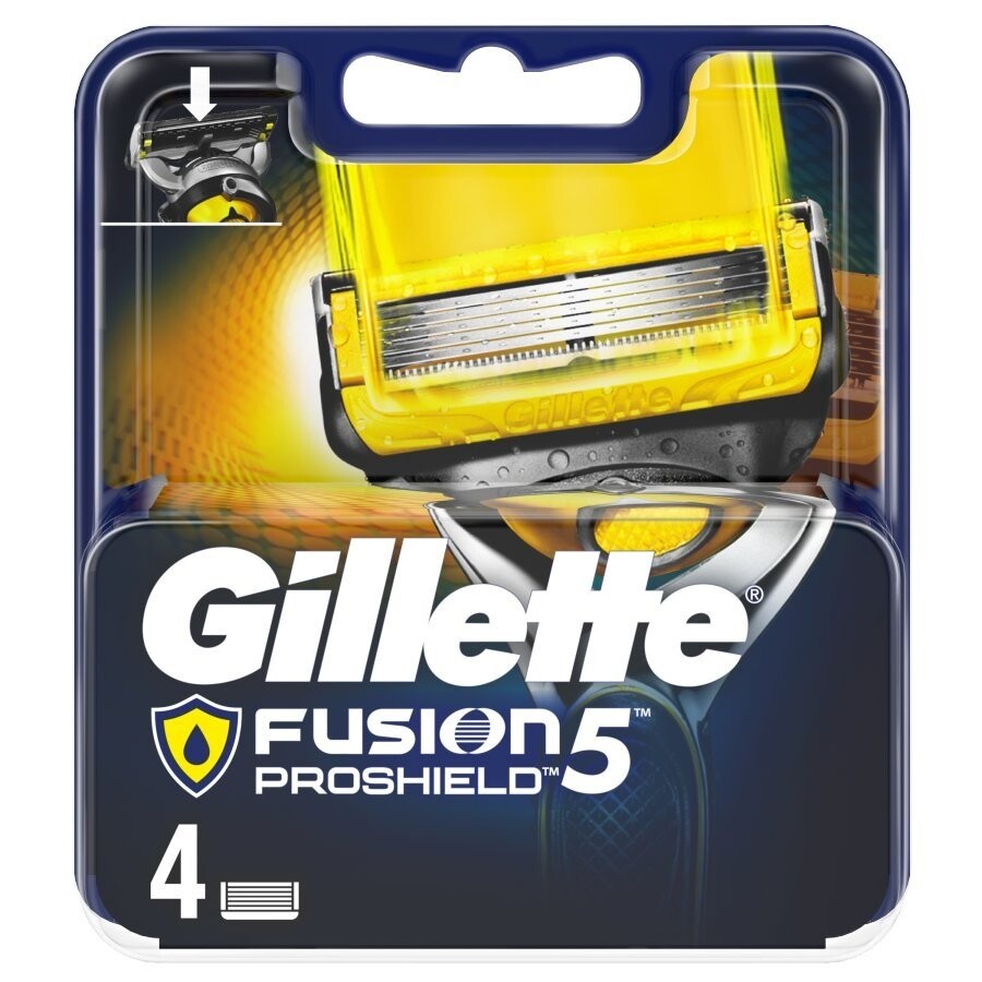 

Gillette, Fusion, запасные лезвия 4 шт