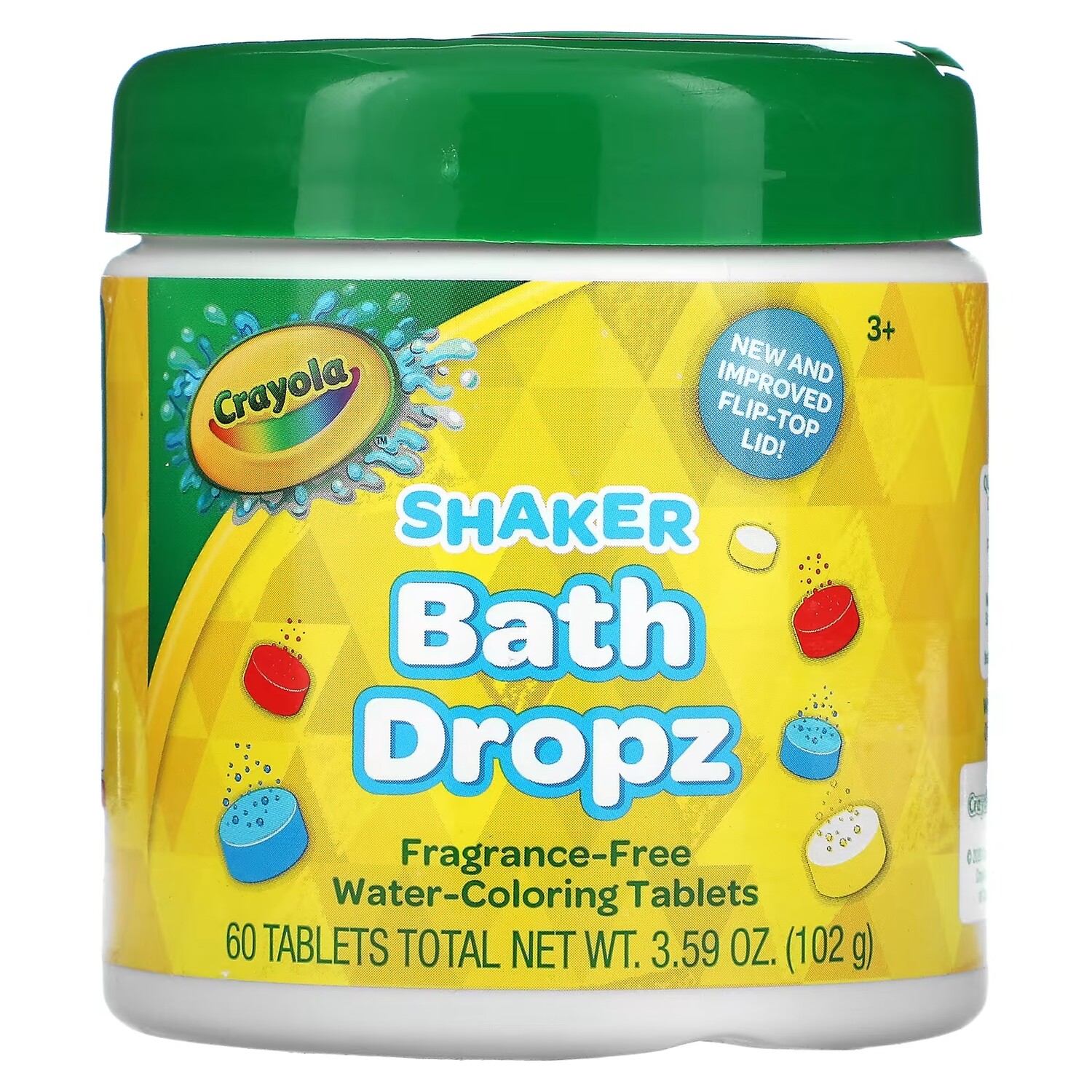 

Шейкер Crayola Bath Dropz 3+, 60 таблеток