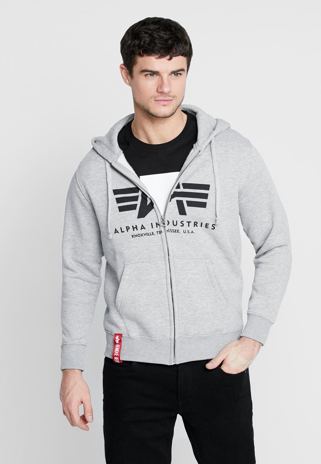 

Толстовка на молнии Alpha Industries, Серый