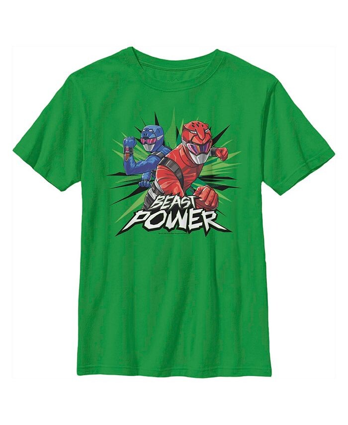 

Детская футболка Power Rangers Beast Morphers Flash для мальчика Hasbro, зеленый
