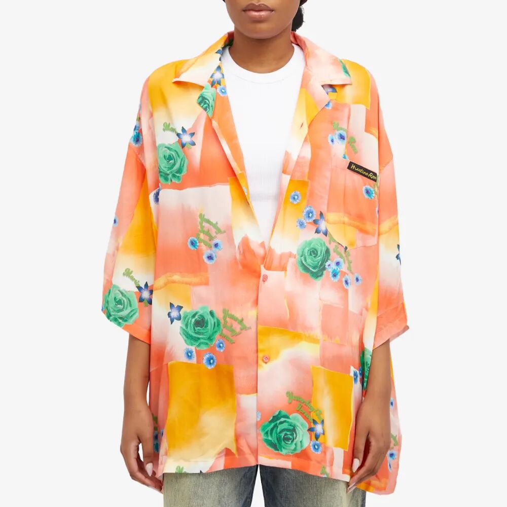 Martine Rose Гавайская рубашка свободного кроя с принтом, оранжевый
