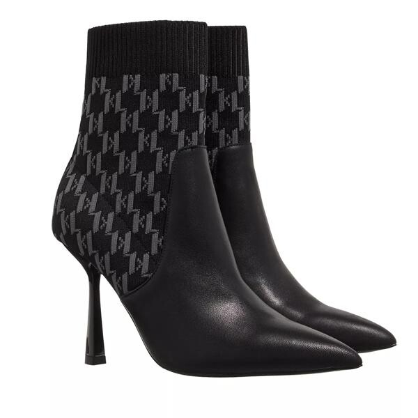 

Сапоги pandara monogram knit ankle black knit Karl Lagerfeld, черный