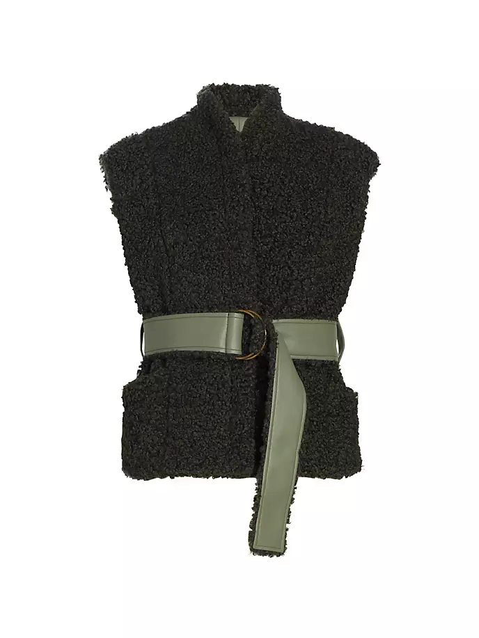 

Жилет с поясом Astrid Sherpa Marie Oliver, цвет army