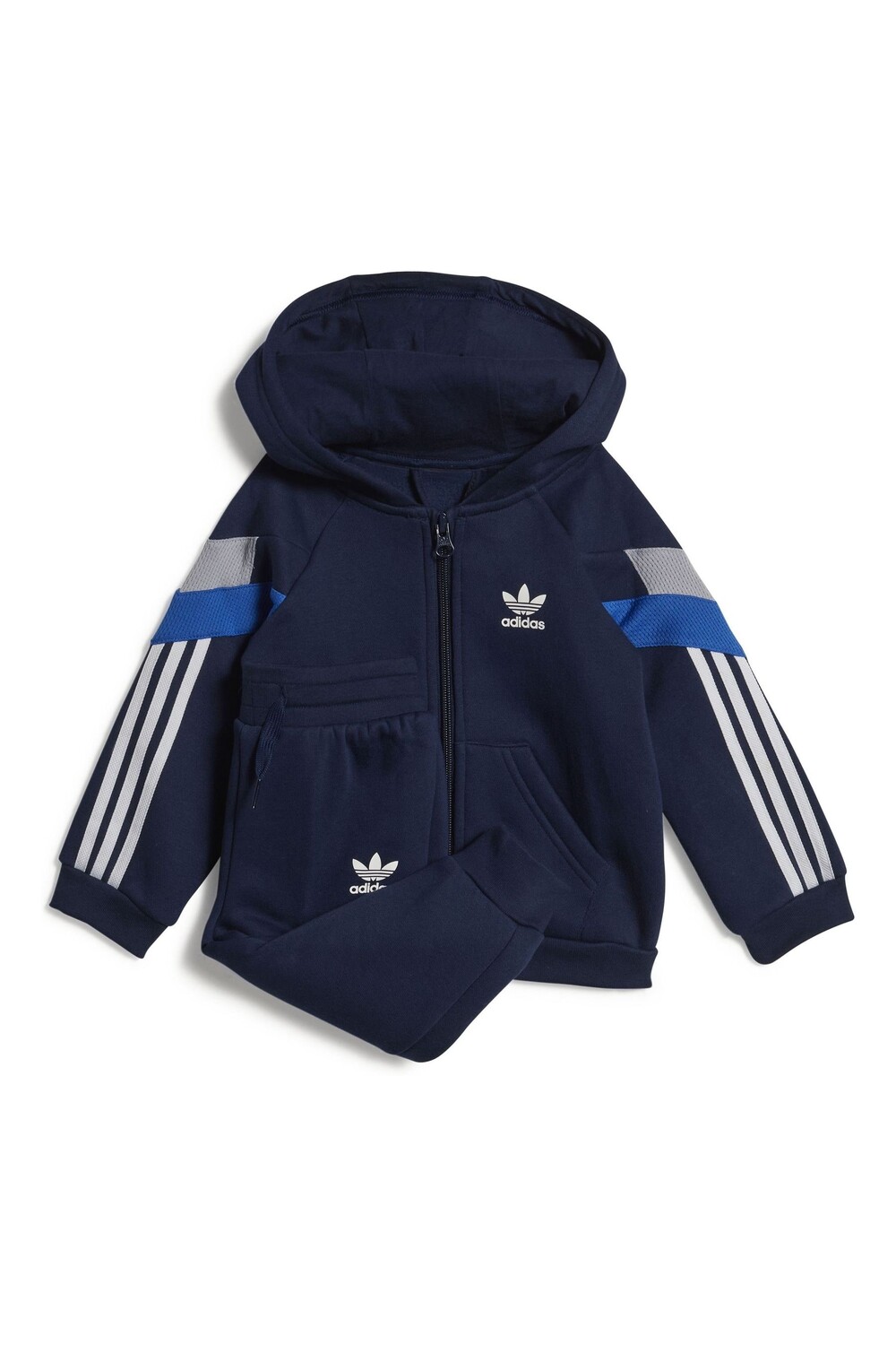 

Синий комплект Adidas Originals с толстовкой на молнии adidas originals, синий
