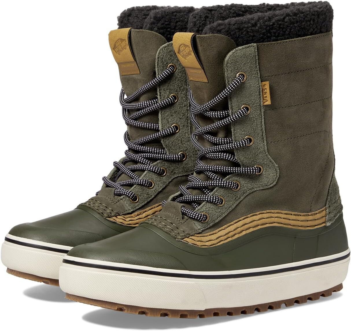 

Зимние ботинки Standard Zip Snow MTE Vans, цвет Olive