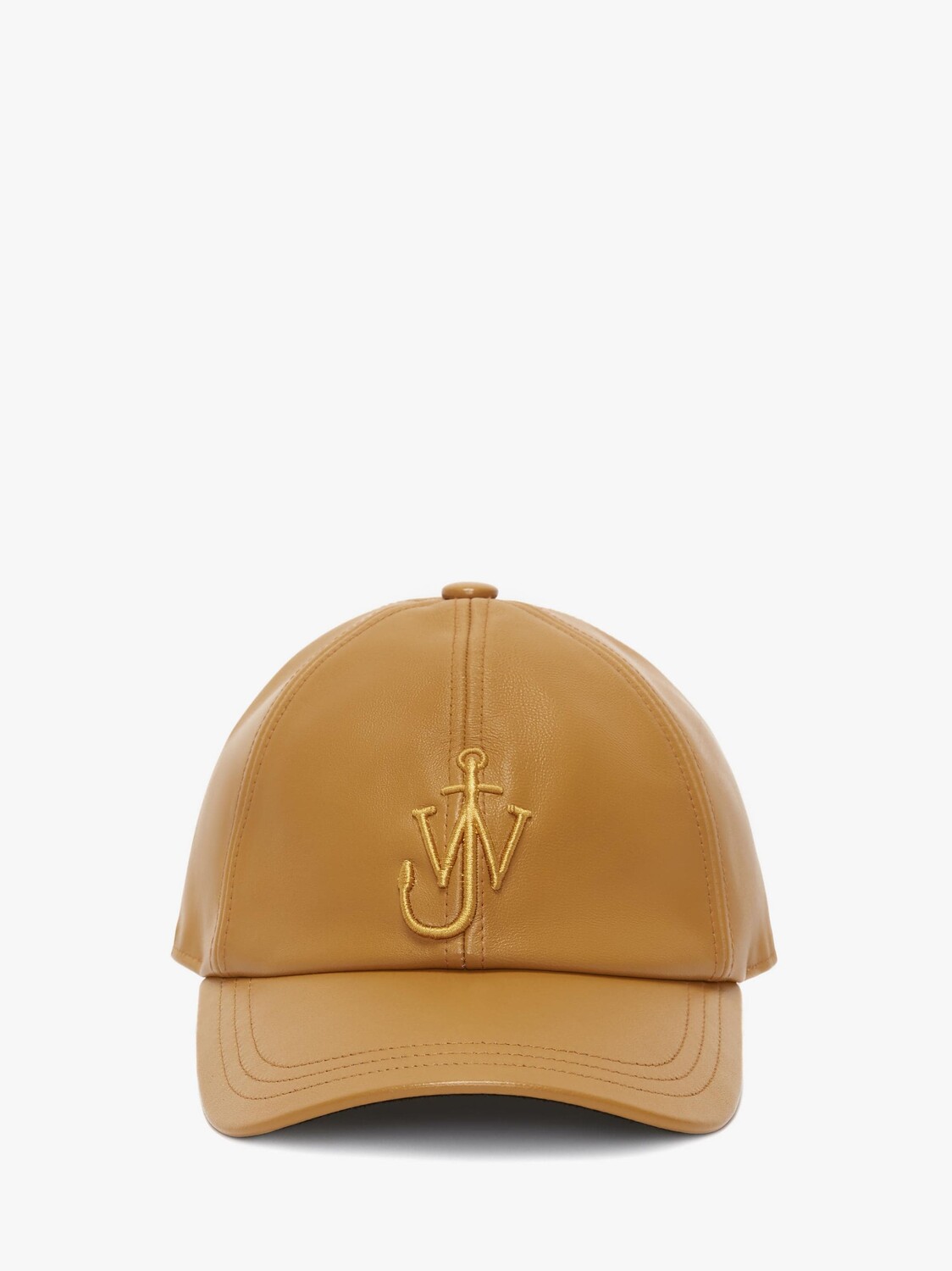 

Кожаная бейсболка с логотипом JW Anderson, горчичный