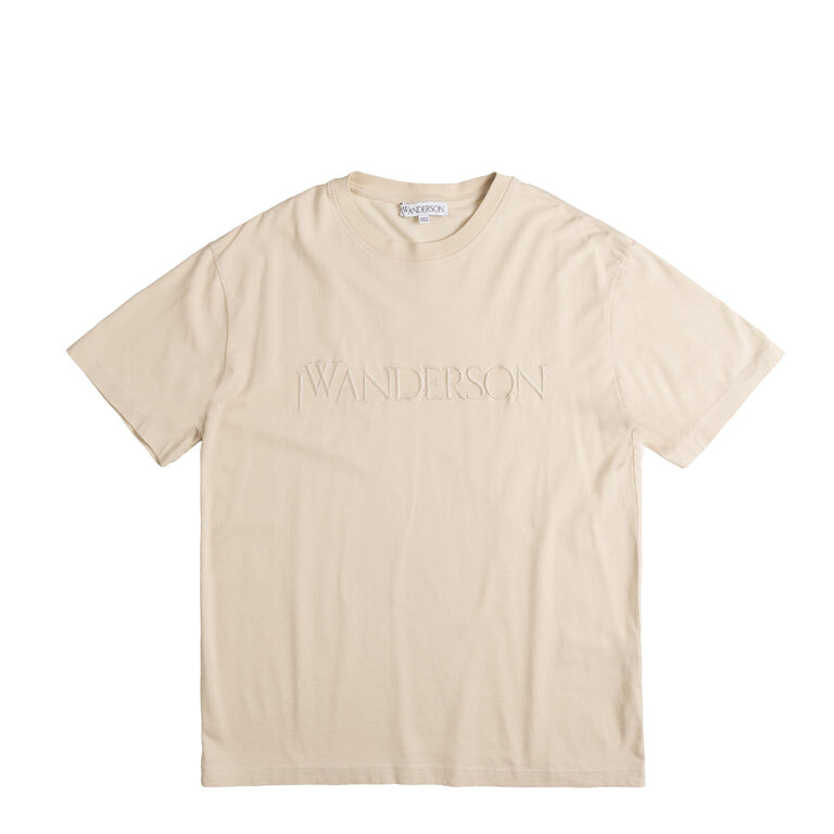 

Футболка Jw Anderson Logo Embroidery T-Shirt JW Anderson, бежевый