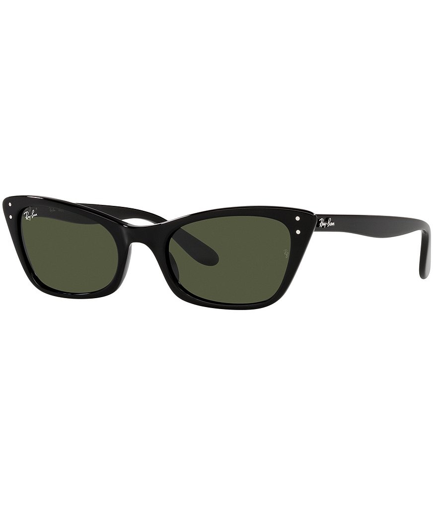 Женские солнцезащитные очки Ray-Ban Lady Burbank «кошачий глаз» 52 мм, черный