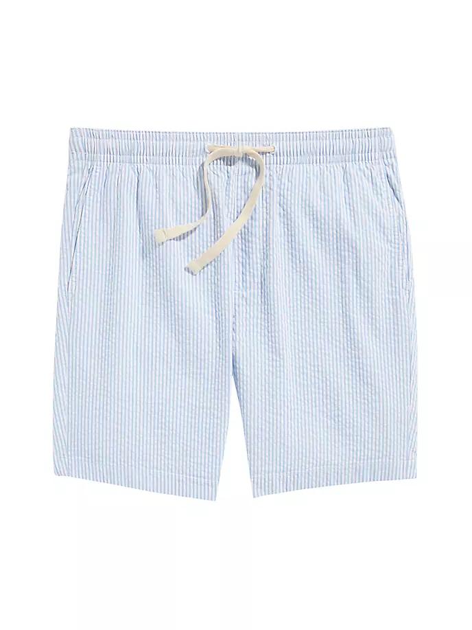 

7-дюймовые шорты из жатого хлопка Jetty Vineyard Vines, цвет ocean breeze