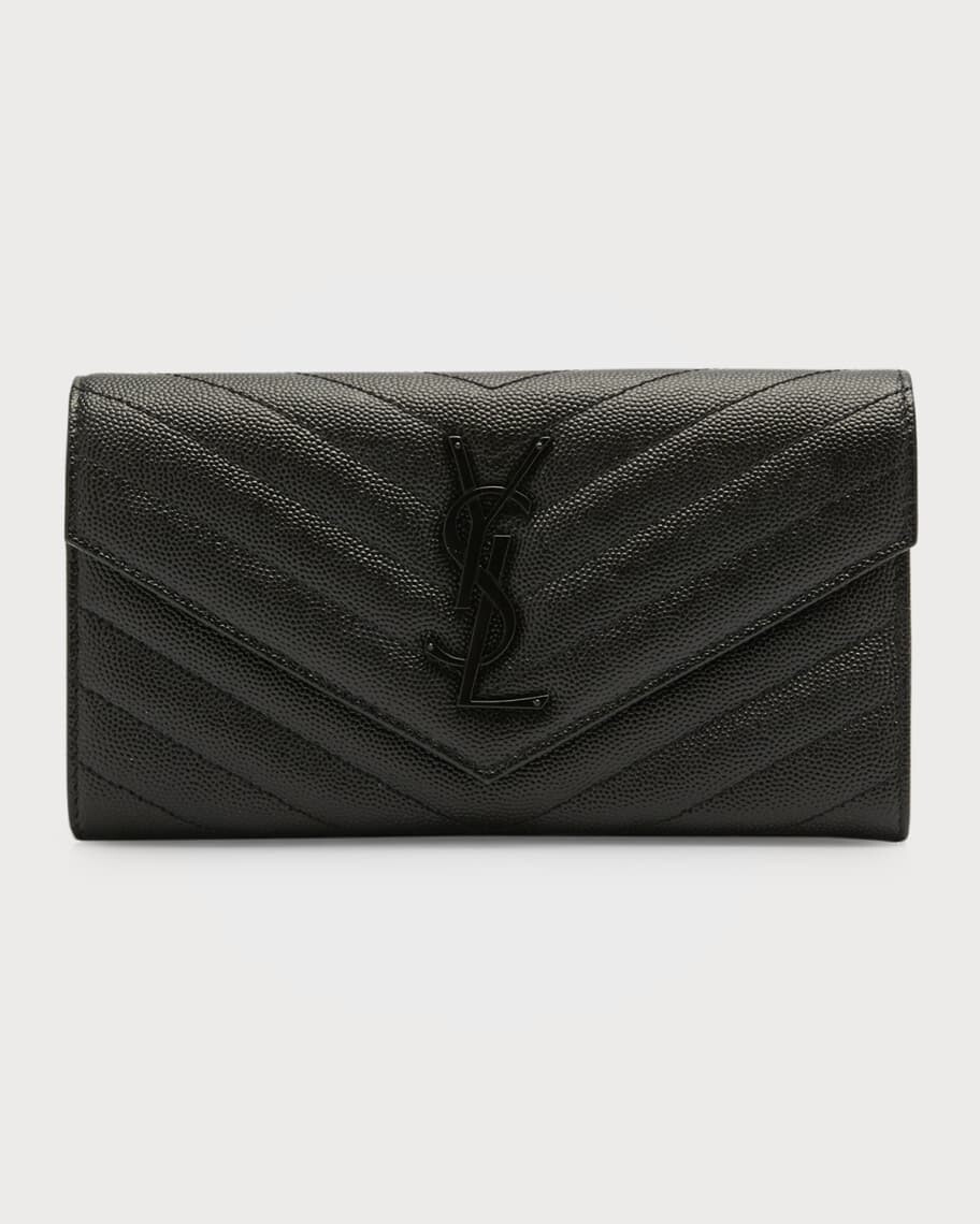 

Большой кошелек Cassandre Matelasse с клапаном Saint Laurent
