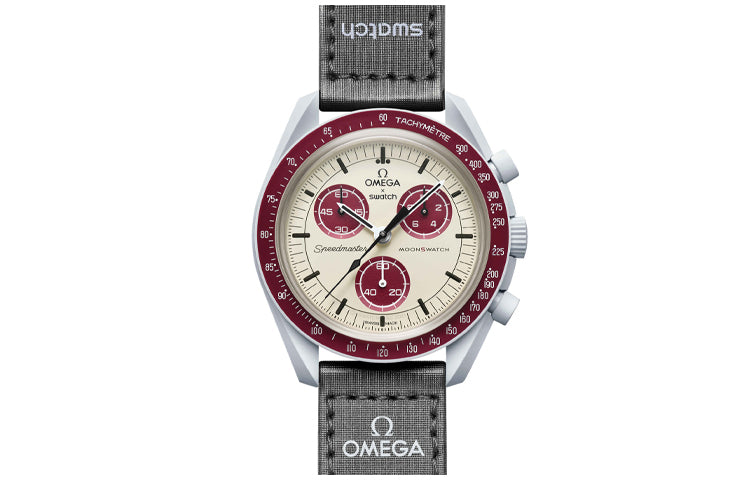 

Часы Swatch x Omega Bioceramic Moonswatch Mission to Pluto, серый