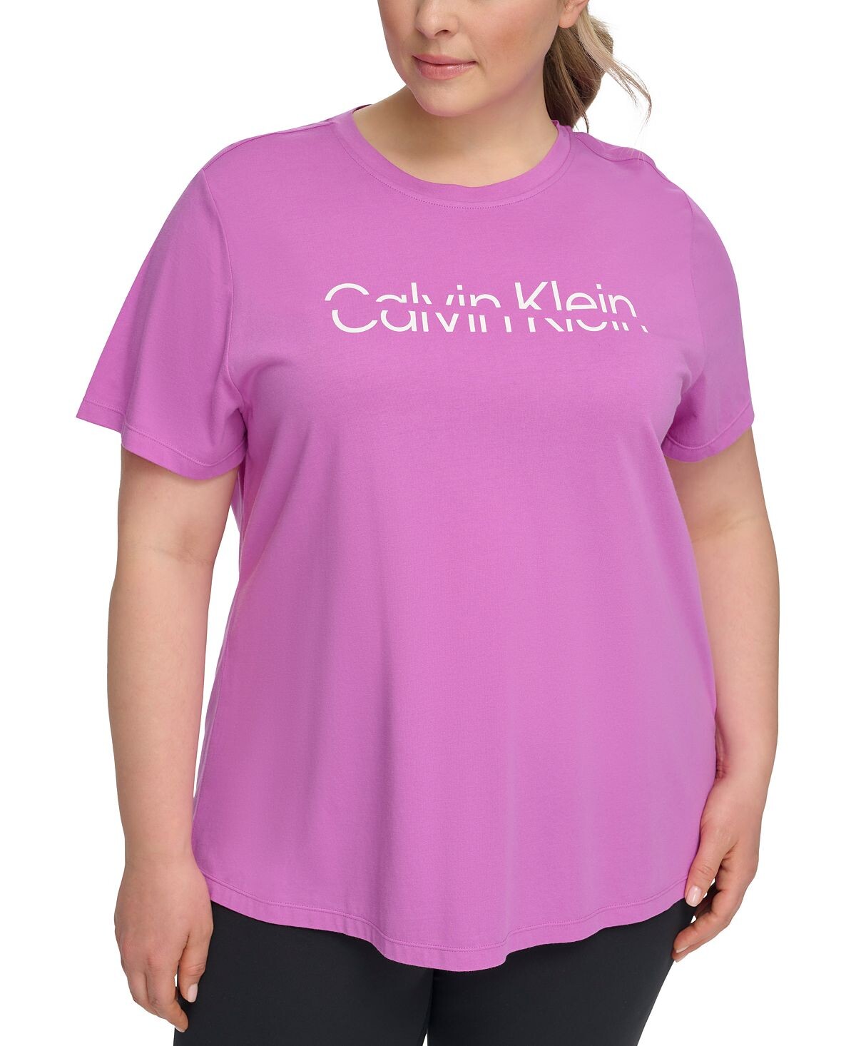 

Футболка больших размеров с логотипом Calvin Klein