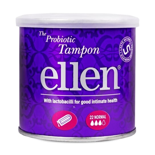 

Тампоны с пробиотиками, Нормальные, 22 шт. Ellen