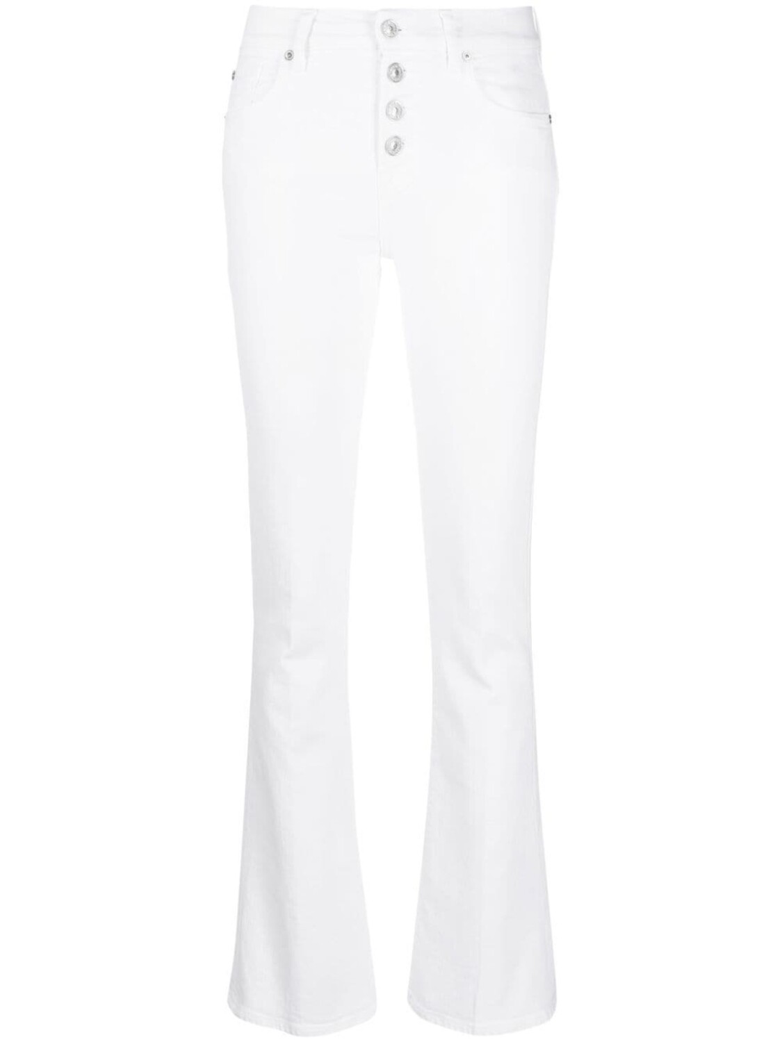 

7 For All Mankind расклешенные джинсы с завышенной талией, белый