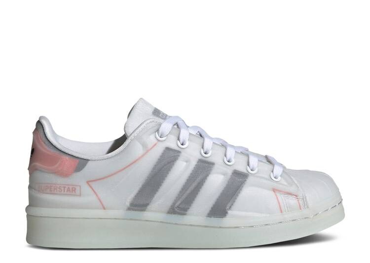 

Кроссовки Adidas SUPERSTAR FUTURESHELL J 'WHITE SEMI SOLAR RED', белый