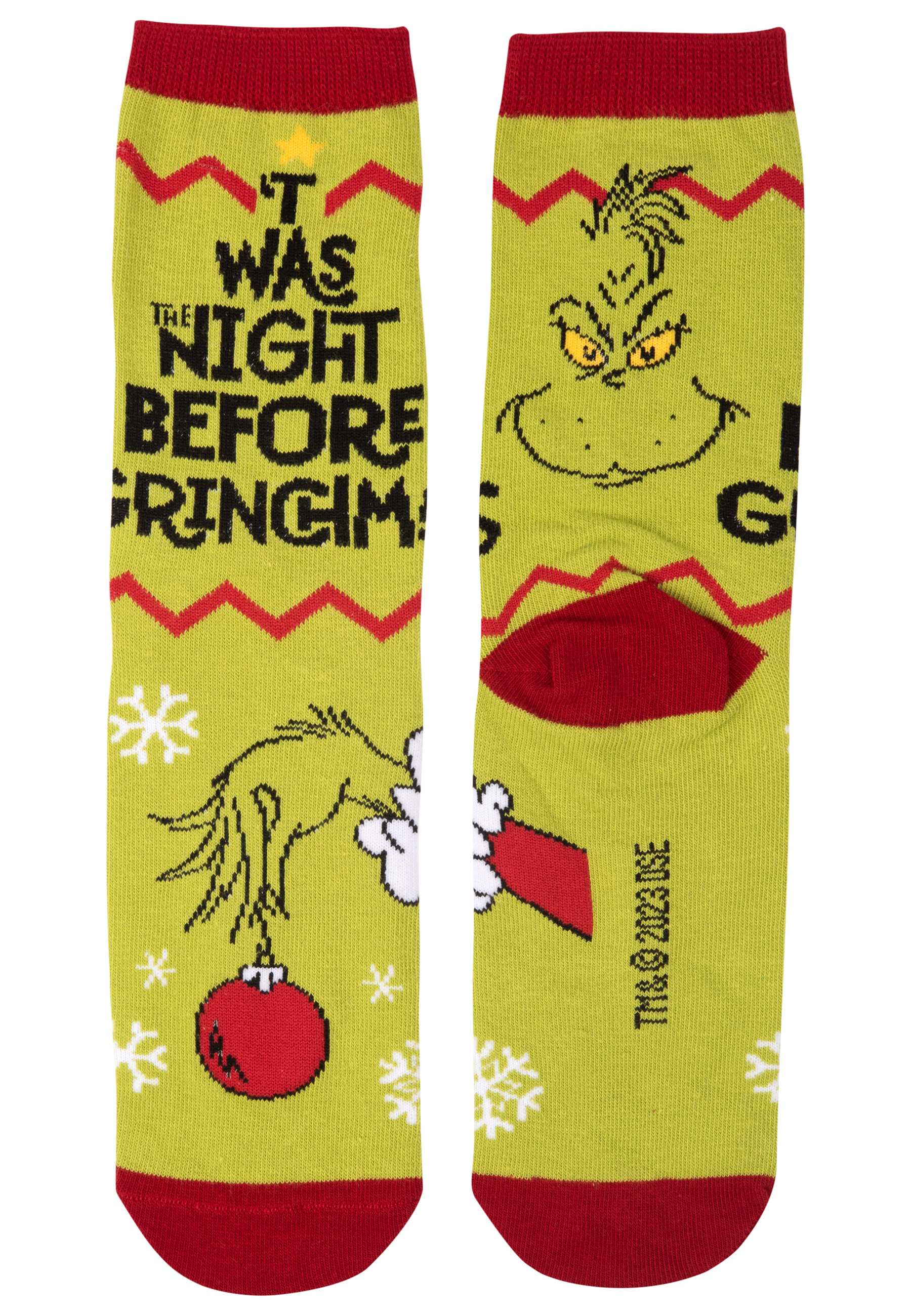 Носки United Labels The Grinch Twas the night before Grinchmas Sneaker, зеленый