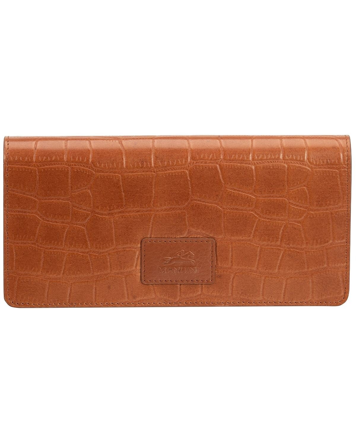 

Женский кошелек тройного сложения с RFID-защитой и защитой Croco Collection Mancini