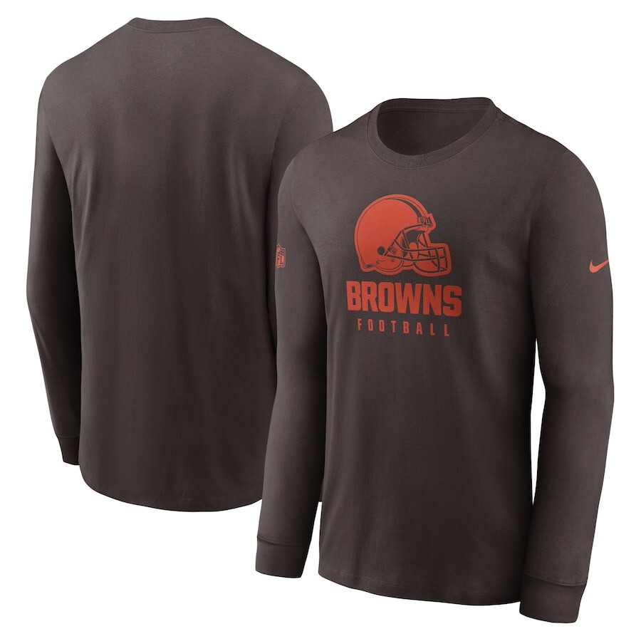 

Футболка с длинным рукавом Nike Cleveland Browns, коричневый