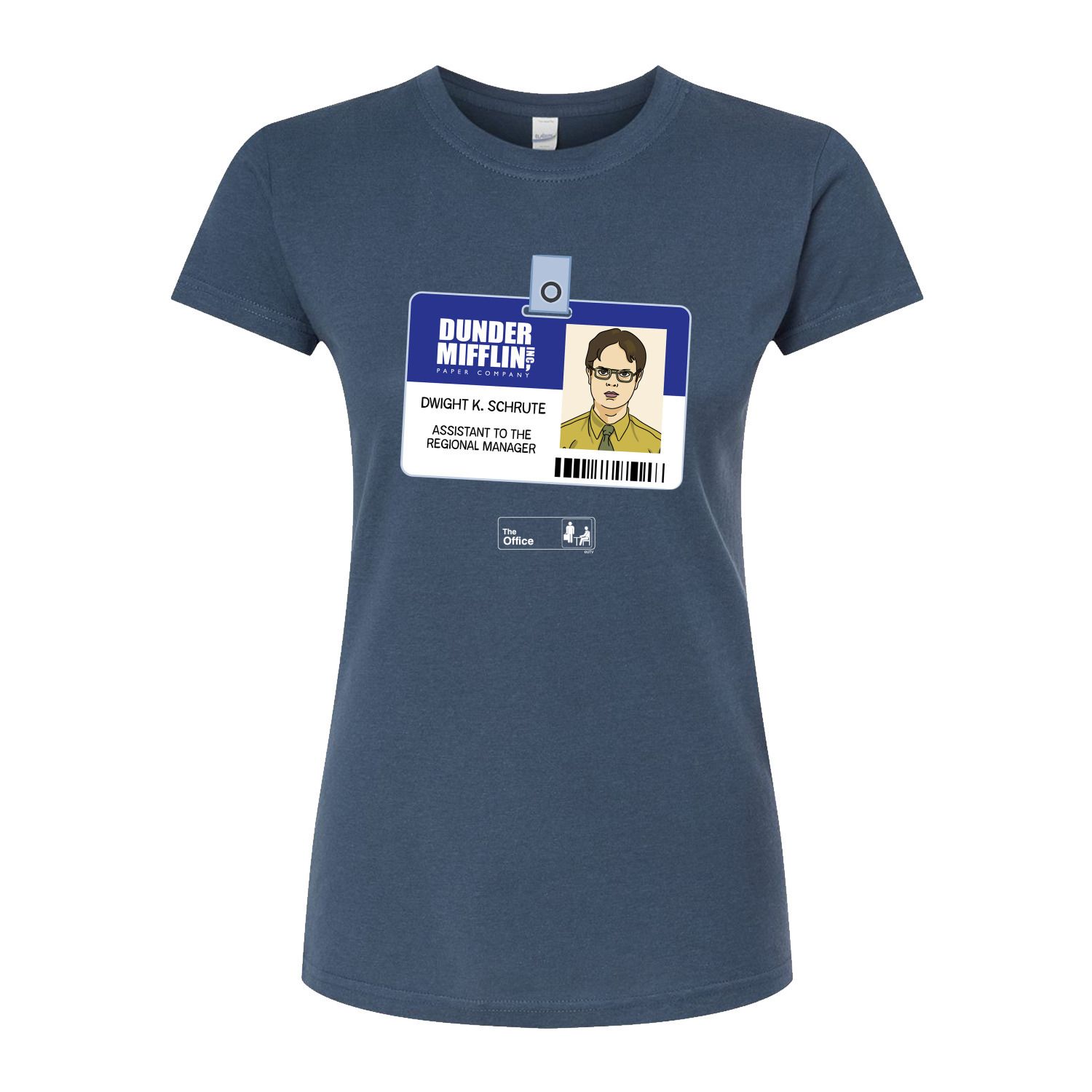 Облегающие футболки The Office Dwight Badge для юниоров Licensed Character, синий