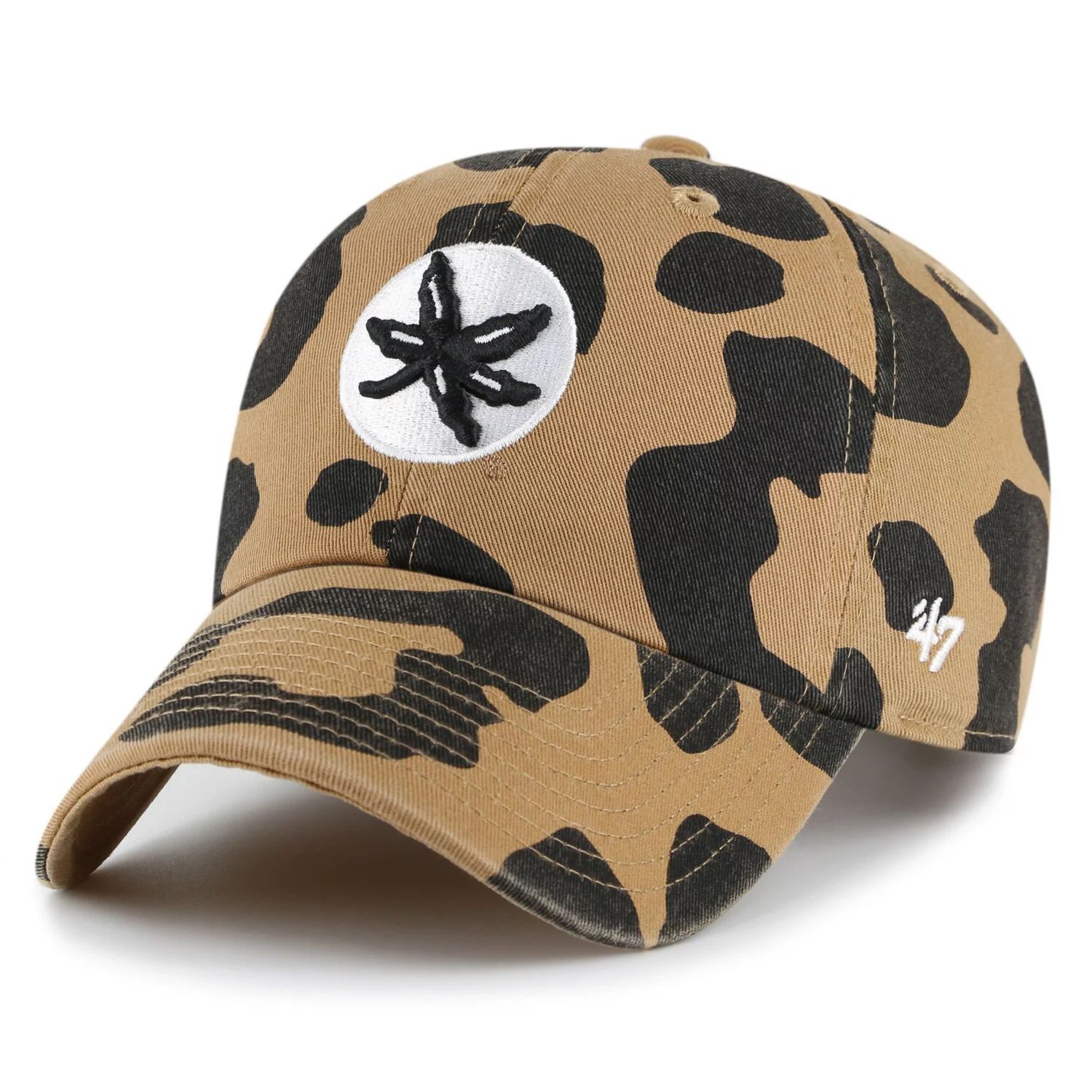 цена Женская регулируемая шляпа с леопардовым принтом '47 Ohio State Buckeyes Rosette